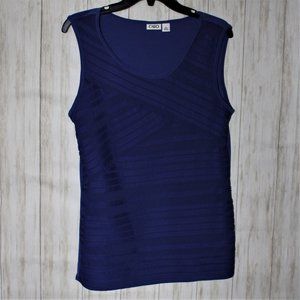 ⭐ 3 for $25 Cato Royal Blue Sleeveless Top
